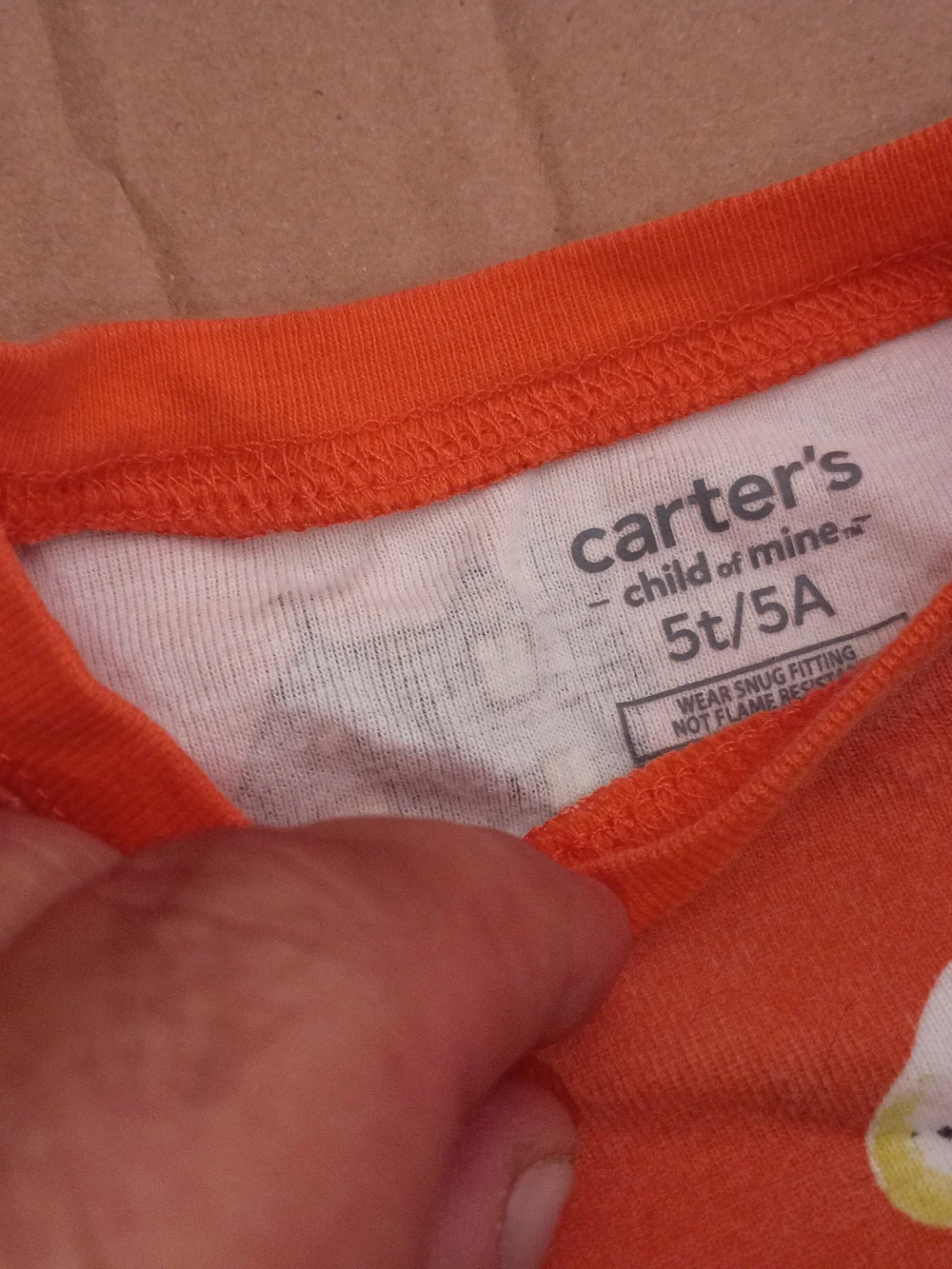 Carter's Orange Halloween Haunted House Pajama Set with Ghosts & Bats